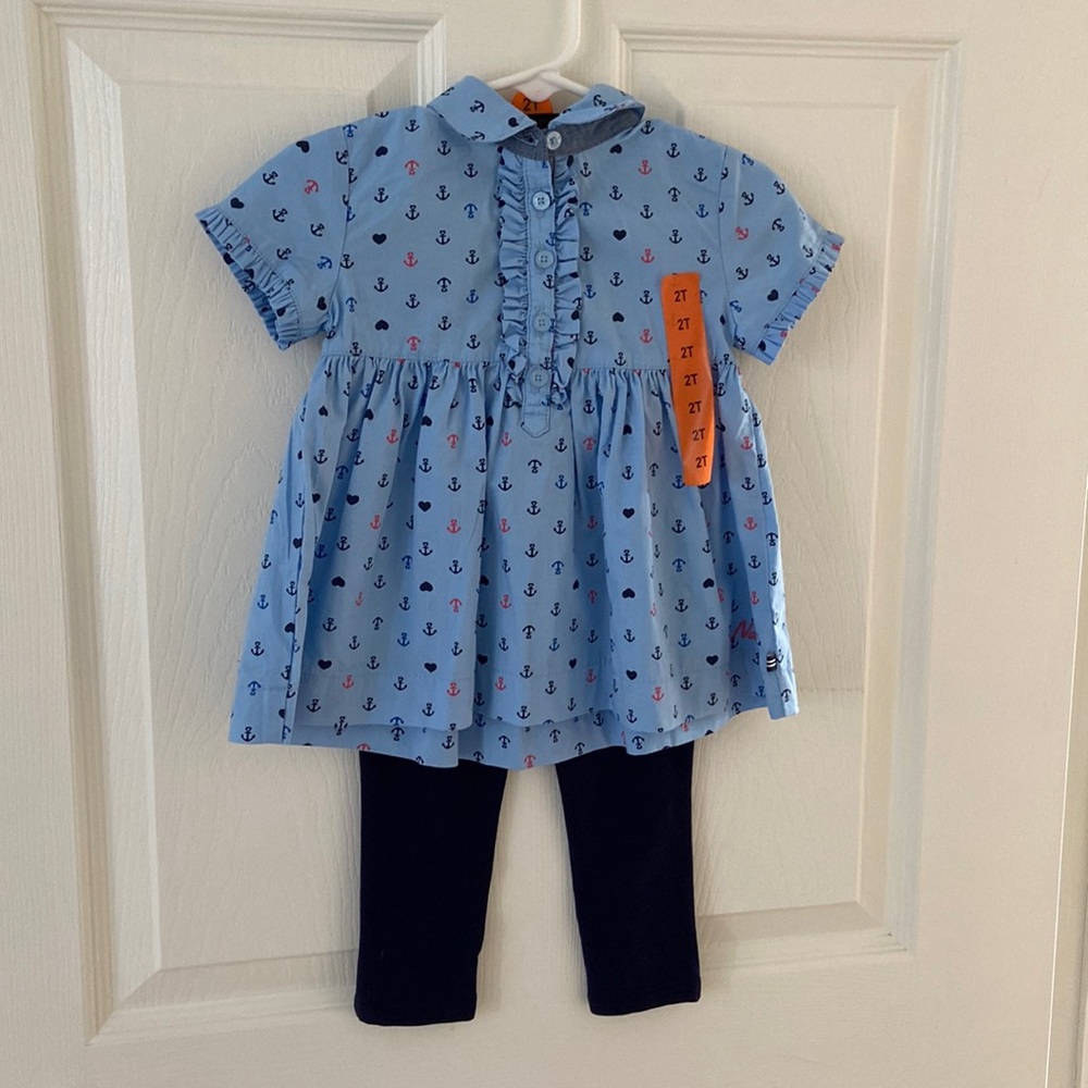 2T girls Nautica set